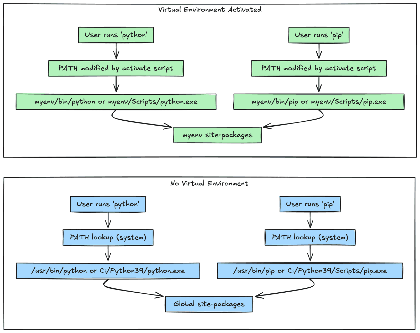 How Does the Python Virtual Environment Work? - Sahan Serasinghe ...